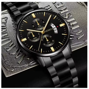 Relógio Geneva – Luxo e Sofisticação em Aço Inoxidável