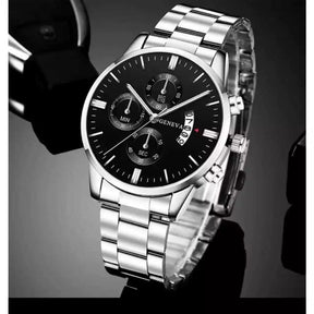 Relógio Geneva – Luxo e Sofisticação em Aço Inoxidável