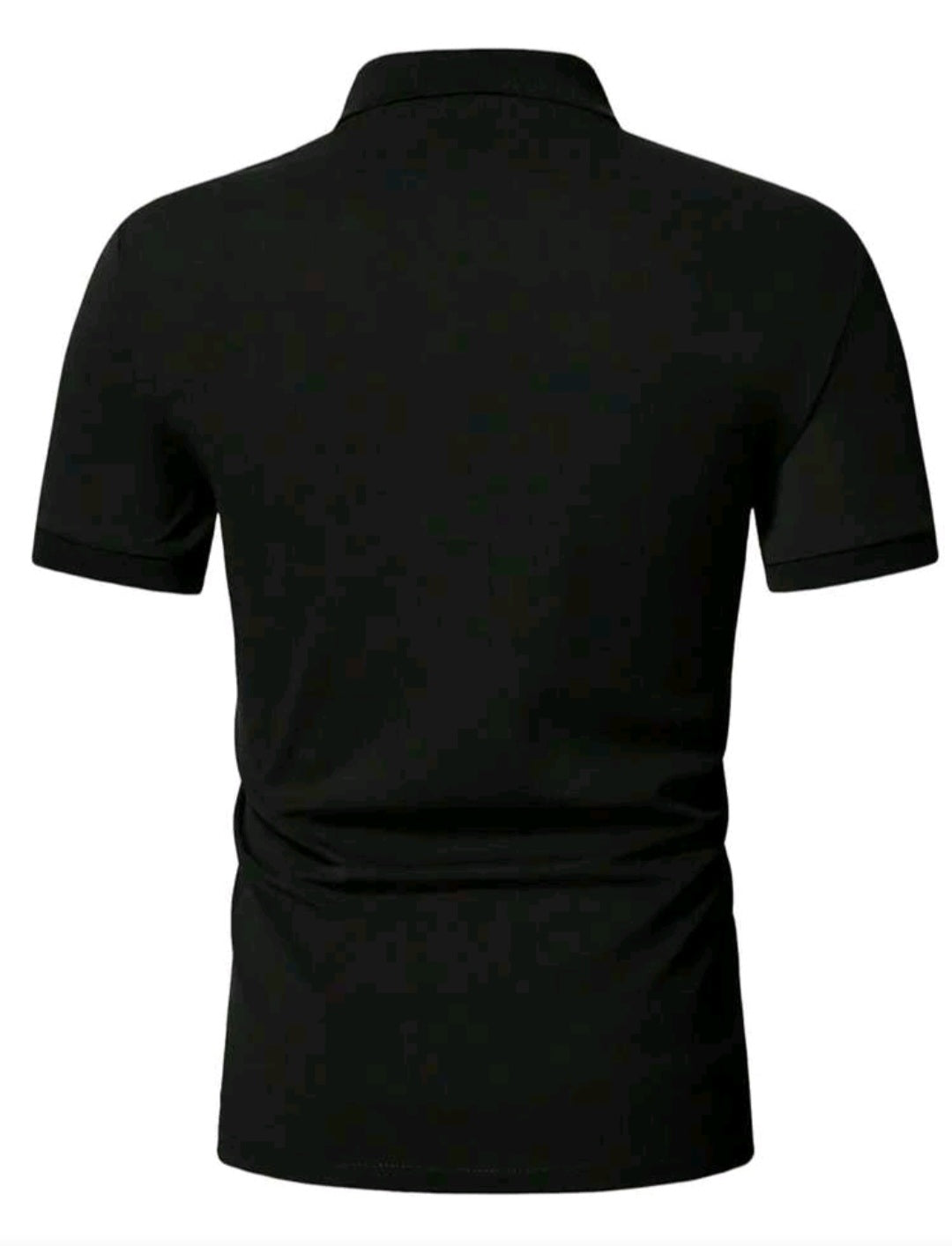 Camisa masculina de manga curta com gola polo