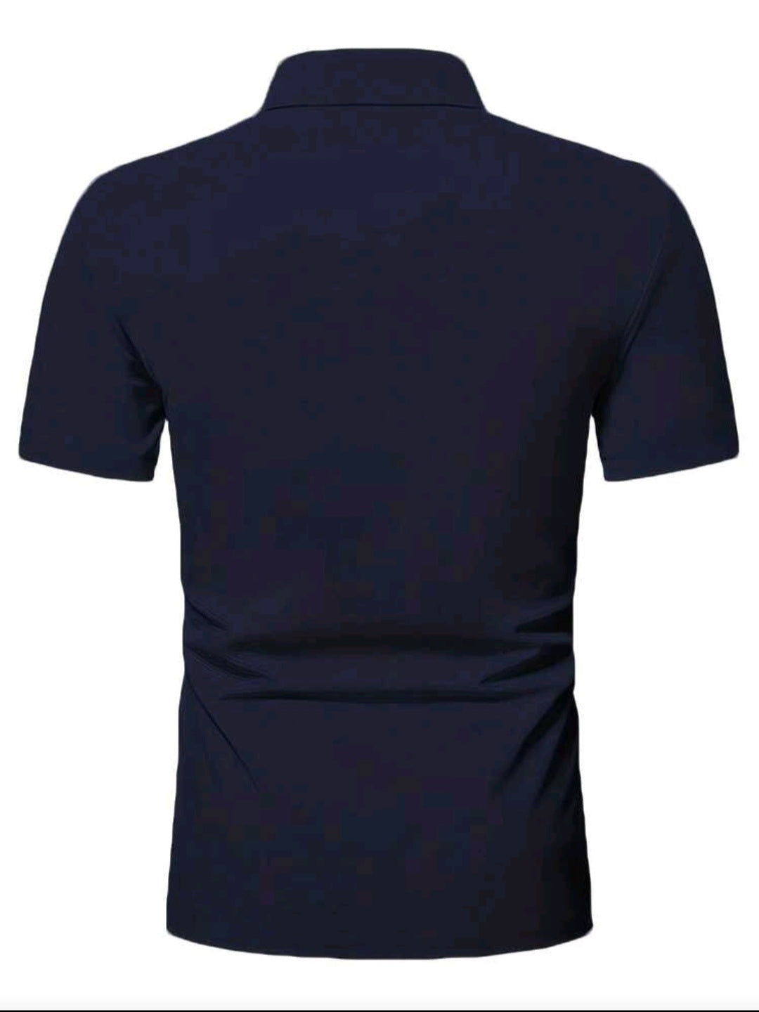 Camisa masculina de manga curta com gola polo