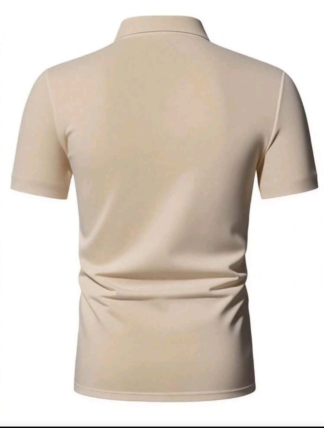 Camisa masculina de manga curta com gola polo