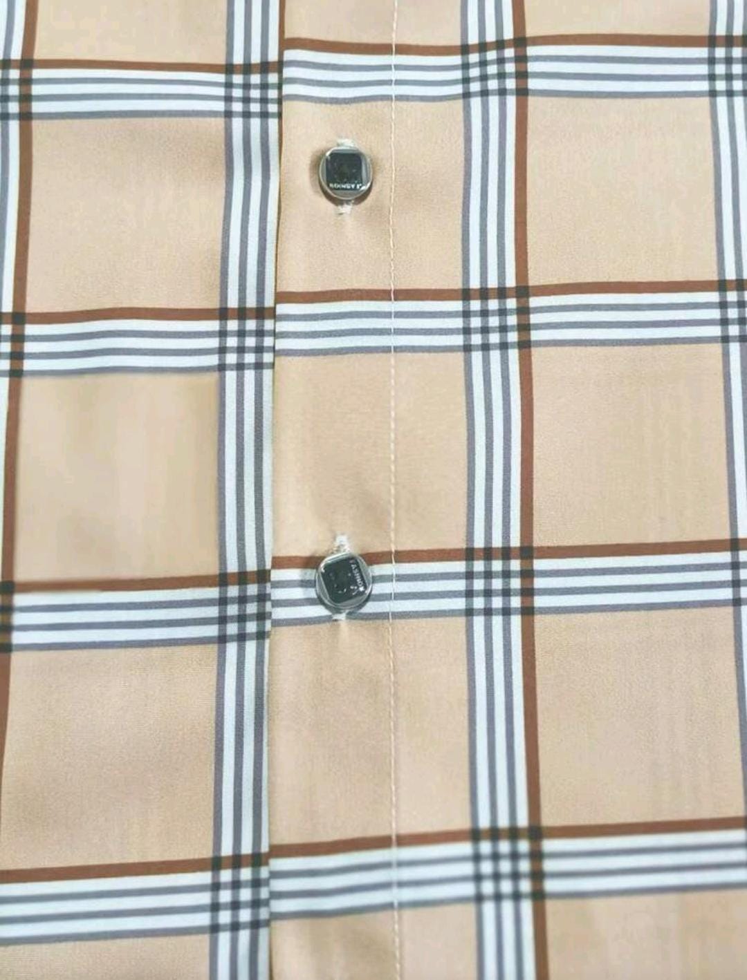 Camisa SocialManga Longa Estampada em Estilo Casual