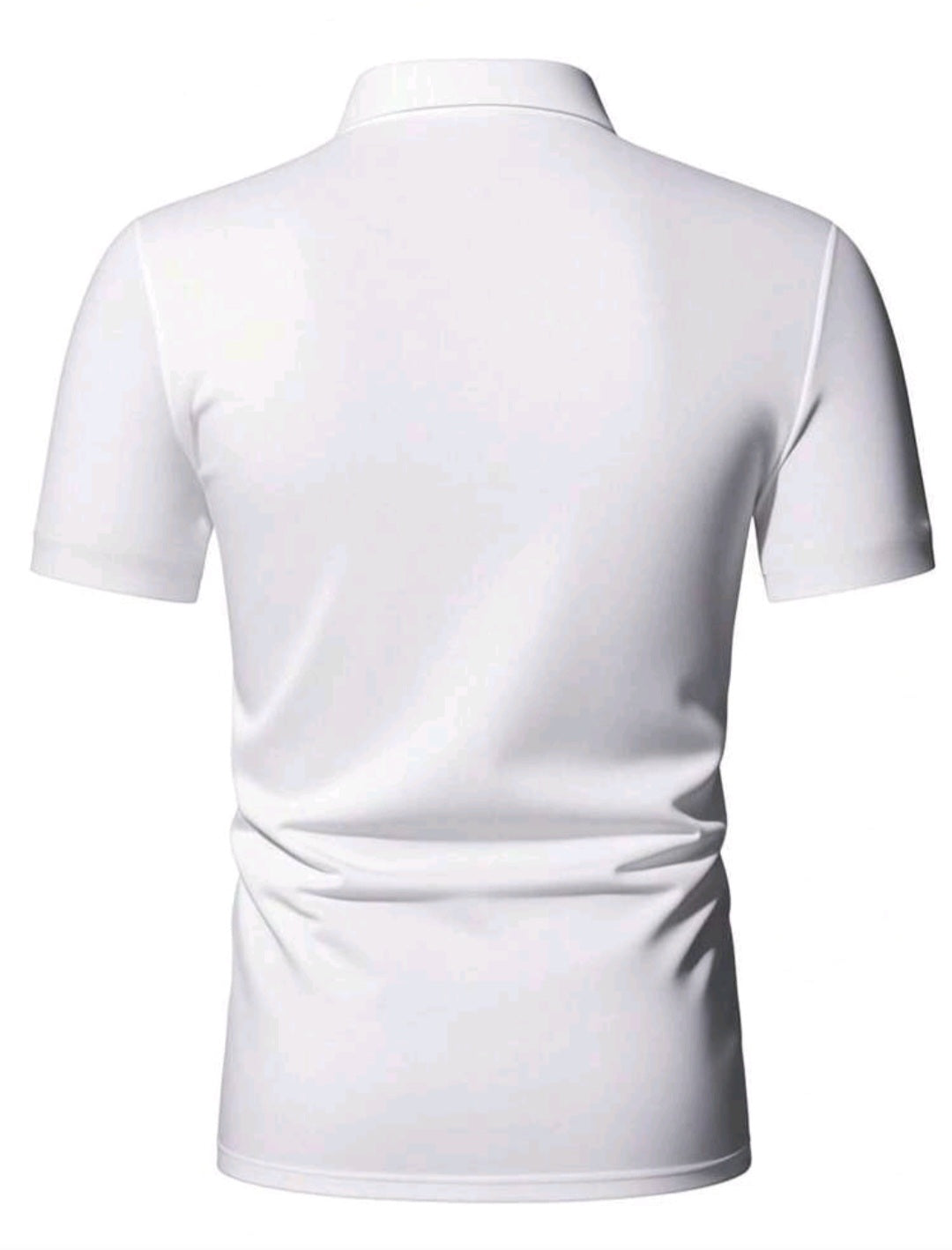 Camisa masculina de manga curta com gola polo