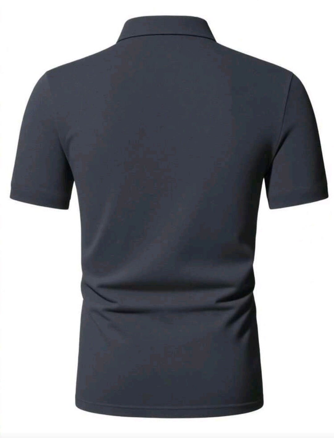 Camisa masculina de manga curta com gola polo